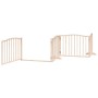 Puerta para perros plegable 6 paneles madera de álamo 480 cm by , Dog kennels and fences - Ref: Foro24-3155609, Price: 91,15 ...