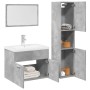 Juego muebles de baño 4 pzas madera contrachapada gris hormigón | Foro24|Onlineshop| Casa, Jardín y Más Foro24.es