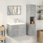 Juego muebles de baño 4 pzas madera contrachapada gris hormigón | Foro24|Onlineshop| Casa, Jardín y Más Foro24.es