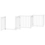 Puerta de perros plegable 15 paneles madera álamo blanca 750 cm by , Dog kennels and fences - Ref: Foro24-3155705, Price: 153...