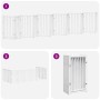 Puerta de perros plegable 12 paneles madera álamo blanca 600 cm by , Dog kennels and fences - Ref: Foro24-3155707, Price: 168...