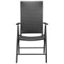 Garden chairs 4 units black synthetic rattan by vidaXL, Garden chairs - Ref: Foro24-313105, Price: 253,29 €, Discount: %