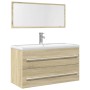 Set de muebles de baño 2 pzas madera contrachapada roble Sonoma von , Badezimmermöbel - Ref: Foro24-856385, Preis: 114,47 €, ...