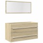 Set de muebles de baño 2 pzas madera contrachapada roble Sonoma von , Badezimmermöbel - Ref: Foro24-856385, Preis: 114,47 €, ...