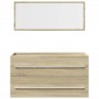 Set de muebles de baño 2 pzas madera contrachapada roble Sonoma von , Badezimmermöbel - Ref: Foro24-856385, Preis: 114,47 €, ...