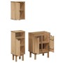 Juego de muebles de baño OTTA 3 pzas madera maciza pino by , Bathroom furniture - Ref: Foro24-3307682, Price: 195,10 €, Disco...