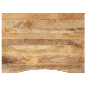 Tablero escritorio con curva madera mango rugosa