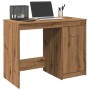 Escritorio de madera de ingeniería roble artisan 100x50x76 cm de , Escritorios - Ref: Foro24-856003, Precio: 94,91 €, Descuen...