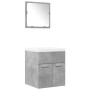 Set muebles de baño 2 piezas madera contrachapada gris hormigón | Foro24|Onlineshop| Casa, Jardín y Más Foro24.es