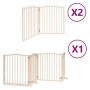 Puerta para perros plegable 8 paneles madera de álamo 640 cm by , Dog kennels and fences - Ref: Foro24-3155614, Price: 142,77...