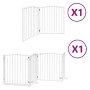 Puerta de perros plegable 6 paneles madera álamo blanca 480 cm by , Dog kennels and fences - Ref: Foro24-3155621, Price: 127,...