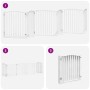 Puerta de perros plegable 6 paneles madera álamo blanca 480 cm by , Dog kennels and fences - Ref: Foro24-3155621, Price: 127,...