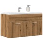 Mueble de lavabo de baño madera roble artisan 90x38,5x46 cm de , Muebles de baño - Ref: Foro24-856216, Precio: 62,25 €, Descu...