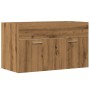 Mueble de lavabo de baño madera roble artisan 90x38,5x46 cm by , Bathroom furniture - Ref: Foro24-856216, Price: 62,25 €, Dis...