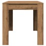 Mesa de comedor madera ingeniería roble artisan 140x74,5x76 cm de , Mesas de cocina y de comedor - Ref: Foro24-856573, Precio...