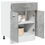 Armario inferior cajón contrachapada gris hormigón 60x46x81,5cm de , Armarios de cocina - Ref: Foro24-856088, Precio: 64,67 €...