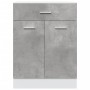 Armario inferior cajón contrachapada gris hormigón 60x46x81,5cm de , Armarios de cocina - Ref: Foro24-856088, Precio: 64,67 €...