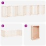 Puerta para perros plegable 12 paneles madera de álamo 600 cm by , Dog kennels and fences - Ref: Foro24-3155533, Price: 146,3...