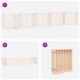 Puerta para perros plegable 10 paneles madera de álamo 800 cm by , Dog kennels and fences - Ref: Foro24-3155559, Price: 171,4...