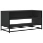 Mueble de TV madera de ingeniería y metal negro 91x40x46 cm de , Muebles TV - Ref: Foro24-848884, Precio: 67,75 €, Descuento: %