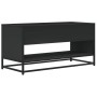 Mueble de TV madera de ingeniería y metal negro 91x40x46 cm de , Muebles TV - Ref: Foro24-848884, Precio: 67,75 €, Descuento: %