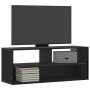 Mueble de TV madera de ingeniería y metal negro 100x31x39,5 cm de , Muebles TV - Ref: Foro24-848934, Precio: 66,32 €, Descuen...