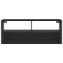 Mueble de TV madera de ingeniería y metal negro 100x31x39,5 cm de , Muebles TV - Ref: Foro24-848934, Precio: 66,32 €, Descuen...