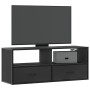 Mueble de TV madera de ingeniería y metal negro 100x31x39,5 cm by , TV Furniture - Ref: Foro24-848929, Price: 82,99 €, Discou...