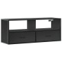 Mueble de TV madera de ingeniería y metal negro 100x31x39,5 cm by , TV Furniture - Ref: Foro24-848929, Price: 82,99 €, Discou...