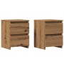 Mesitas noche 2 uds madera ingeniería roble artisan 30x30x40 cm von , Nachttische - Ref: Foro24-855849, Preis: 68,40 €, Rabat...