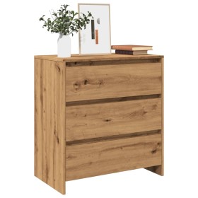 Aparador de madera de ingeniería roble artisan 70x41x75 cm by , Sideboards - Ref: Foro24-856779, Price: 93,23 €, Discount: %