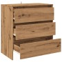 Aparador de madera de ingeniería roble artisan 70x41x75 cm de , Aparadores - Ref: Foro24-856779, Precio: 93,23 €, Descuento: %