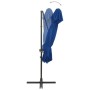 Cantilever parasol with double cover azure blue 250x250 cm by vidaXL, Umbrellas - Ref: Foro24-312365, Price: 137,72 €, Discou...