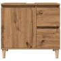 Armario lavabo baño madera ingeniería roble artisan 65x33x60 cm de , Tocadores de baño - Ref: Foro24-857121, Precio: 75,59 €,...