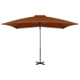 Cantilever umbrella with aluminum pole terracotta 250x250 cm by vidaXL, Umbrellas - Ref: Foro24-312305, Price: 94,51 €, Disco...