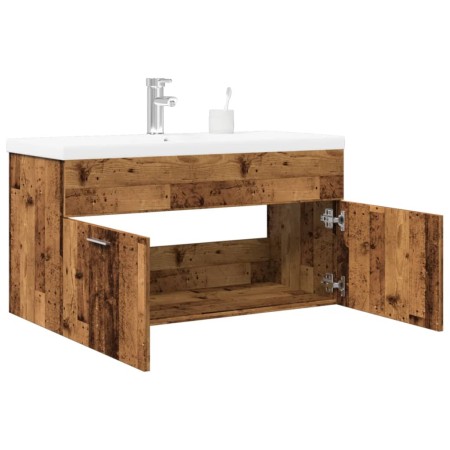 Mueble baño con lavabo integrado madera envejecida | Foro24|Onlineshop| Casa, Jardín y Más Foro24.es