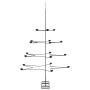 Árbol de Navidad para decoración metal negro 140 cm de , Arboles de navidad - Ref: Foro24-4018964, Precio: 74,55 €, Descuento: %