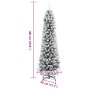 Árbol de Navidad artificial estrecho con nieve PVC y PE 180 cm de , Arboles de navidad - Ref: Foro24-4019687, Precio: 64,70 €...