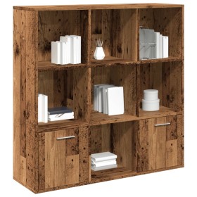 Estantería de madera de ingeniería envejecida 98x29x97,5 cm by , Bookcases and shelves - Ref: Foro24-855966, Price: 101,08 €,...