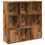 Estantería de madera de ingeniería envejecida 98x29x97,5 cm de , Librerías y estanterías - Ref: Foro24-855966, Precio: 101,08...