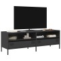 Mueble para TV acero laminado en frío negro 135x39x43,5 cm by , TV Furniture - Ref: Foro24-851334, Price: 186,56 €, Discount: %