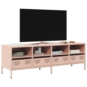 Mueble para TV acero laminado en frío rosa