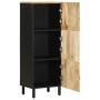 Aparador de madera maciza de mango rugosa 40x33,5x110 cm by , CD and DVD storage - Ref: Foro24-4018657, Price: 138,42 €, Disc...