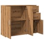 Aparador de madera de ingeniería roble artisan 91x29,5x75 cm von , Sideboards - Ref: Foro24-855907, Preis: 97,78 €, Rabatt: %