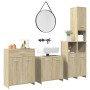 Juego de muebles de baño 4 pzas contrachapada roble Sonoma de , Muebles de baño - Ref: Foro24-3325044, Precio: 208,81 €, Desc...