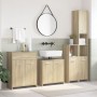 Juego de muebles de baño 4 pzas contrachapada roble Sonoma de , Muebles de baño - Ref: Foro24-3325044, Precio: 208,81 €, Desc...