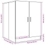 Armario de lavadora madera envejecida 70,5x71,5x91,5 cm by , Accessories for washing machines and dryers - Ref: Foro24-856640...