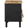 Mueble de TV madera maciza de mango rugosa negro 70x33,5x46 cm | Foro24|Onlineshop| Casa, Jardín y Más Foro24.es