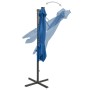 Ampelschirm mit Mast und blauen LED-Lichtern 250 cm von vidaXL, Sonnenschirme - Ref: Foro24-312325, Preis: 153,63 €, Rabatt: %