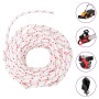 Cordón de arranque nailon blanco y rojo Ø6 mm 10 m by , Ropes and metal cords - Ref: Foro24-4100614, Price: 11,48 €, Discount: %